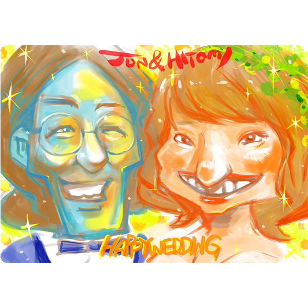 有限会社サン・エナックのデジタル似顔絵イラスト制作実績