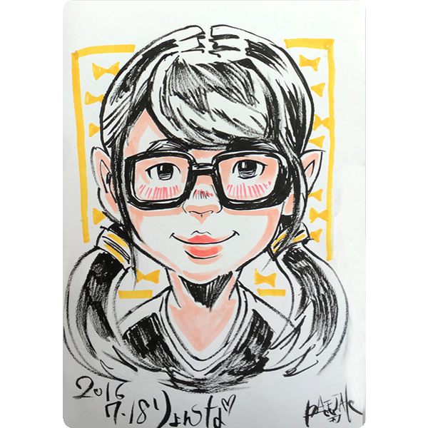 世界に一つだけのあなたの似顔絵イラスト