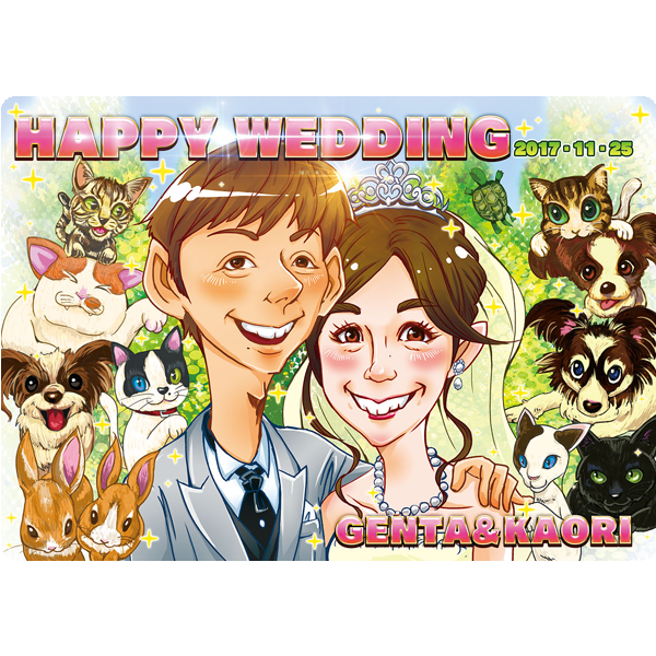 世界に一つだけのウェルカムボード制作事例