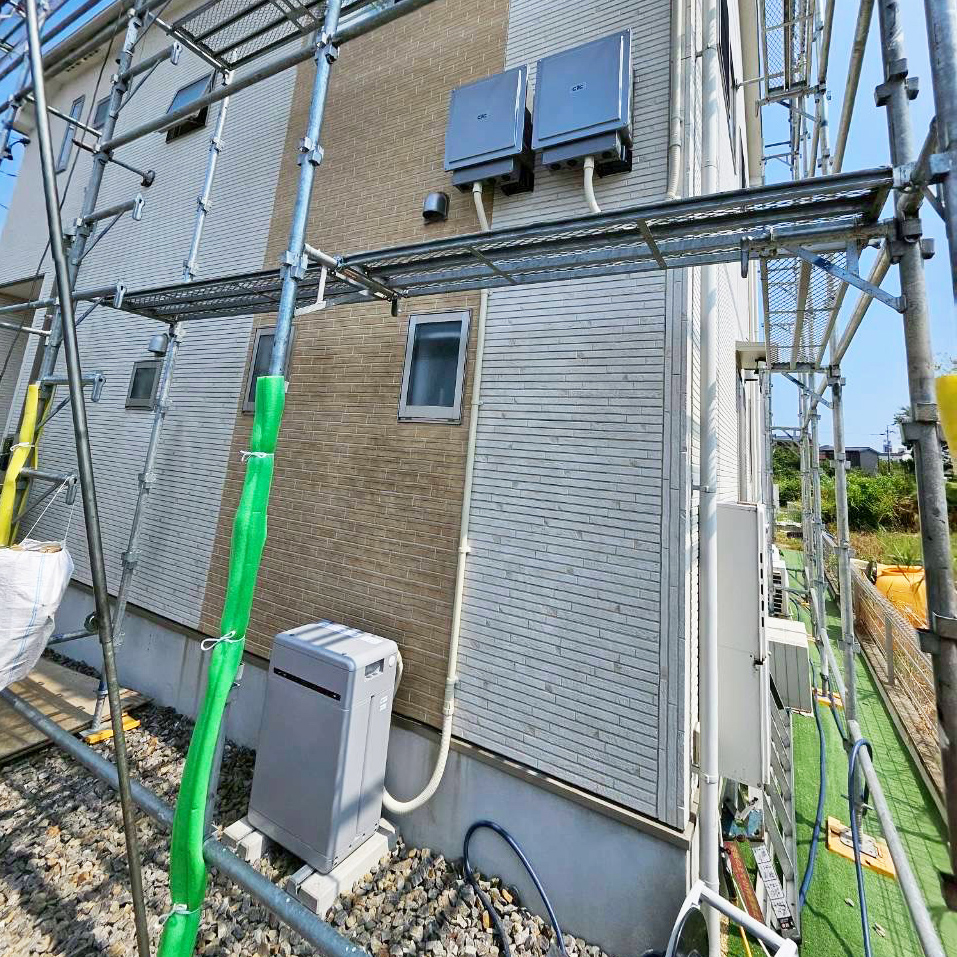 太陽光設備用足場設置