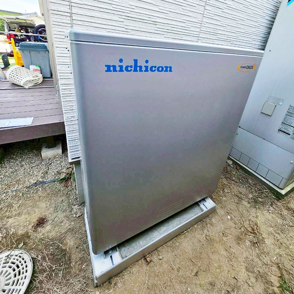 ニチコン製太陽光設備の蓄電池